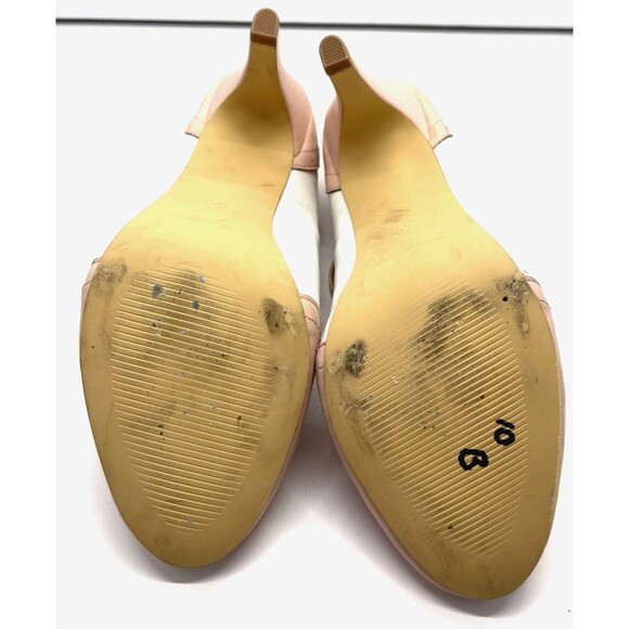 J Adams Mary Jane size 10 Kym High Heel Shoes Wing Tip Pink White 1950s Oxford - Picture 4 of 13